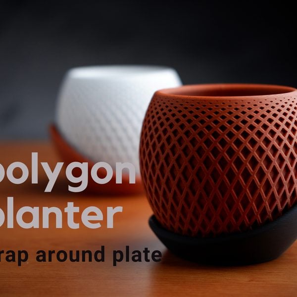 10 Mẫu Chậu Cây Decor Nội Thất Được In 3D Nhiều Nhất 2026 Chậu cây in 3D đa giác polygon planter hiện đại MakerWorld