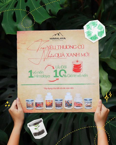 tái chế vỏ nến