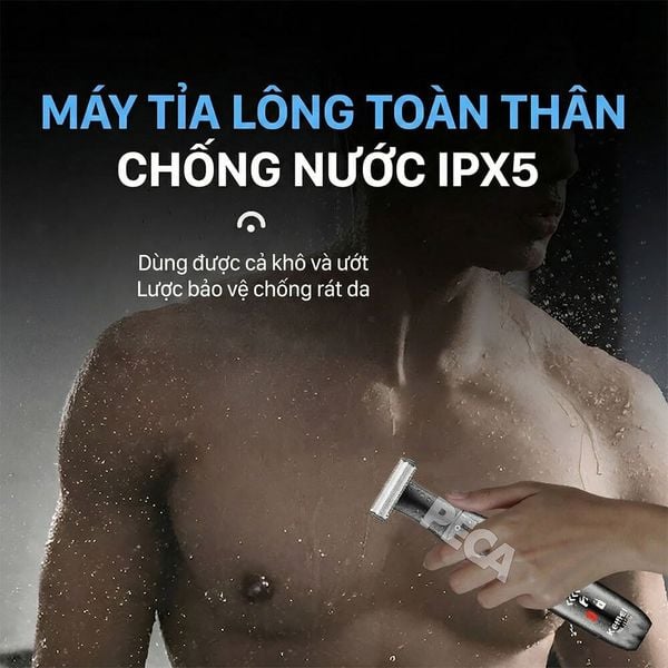 Máy cạo lông toàn thân KM-1903 đầu lưỡi chữ R cạo lông mượt mà