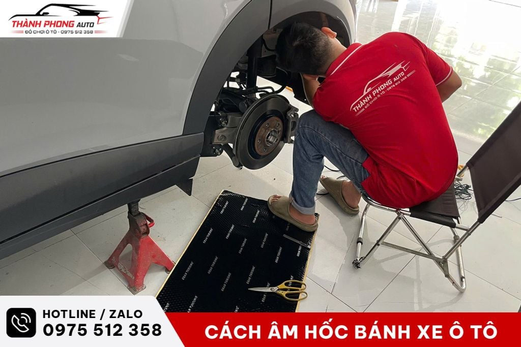 cách âm chống ồn hốc bánh xe ô tô