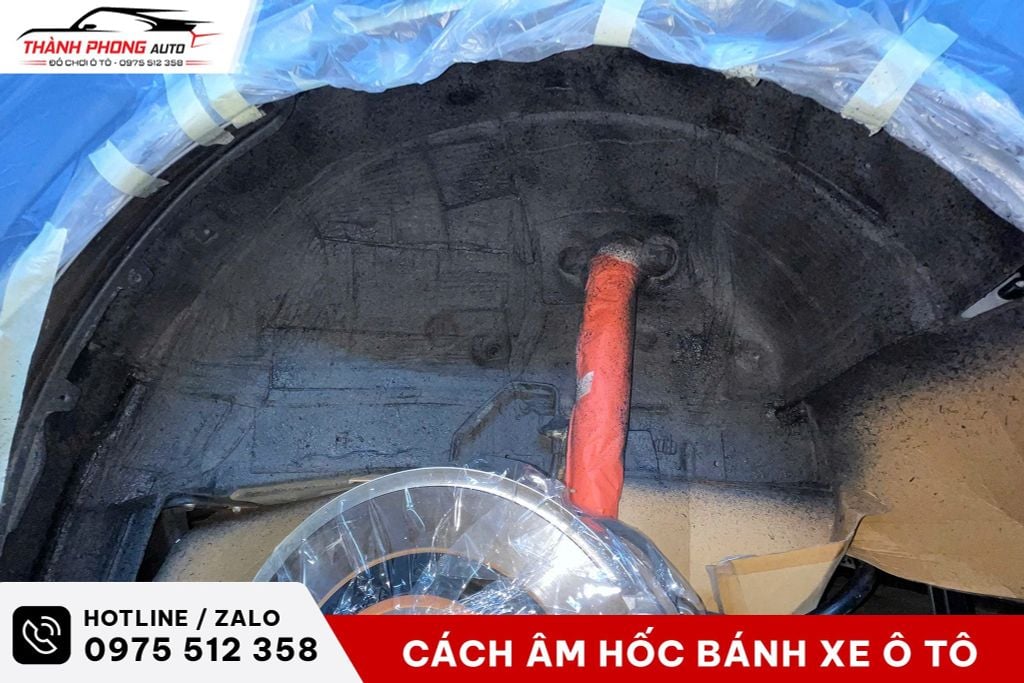 cách âm chống ồn hốc bánh xe ô tô
