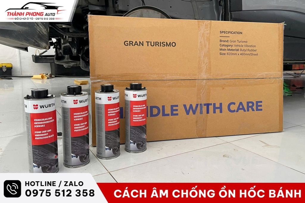 cách âm chống ồn hốc bánh xe ô tô