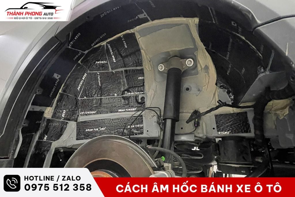 cách âm chống ồn hốc bánh xe ô tô