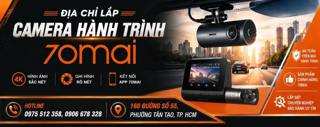 thành phong auto địa chỉ gắn camera hành trình 70mai