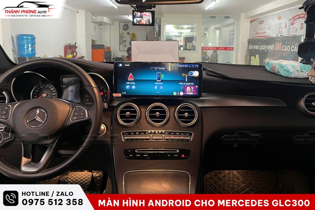 màn hình android cho xe mercedes glc300