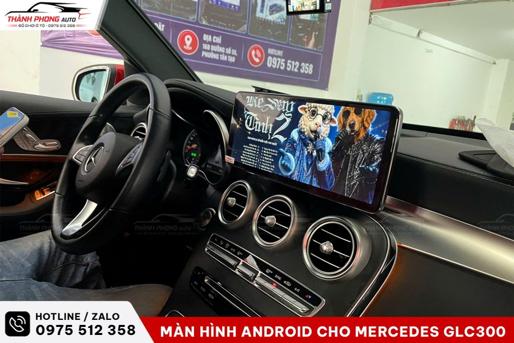 màn hình android cho mercedes glc300