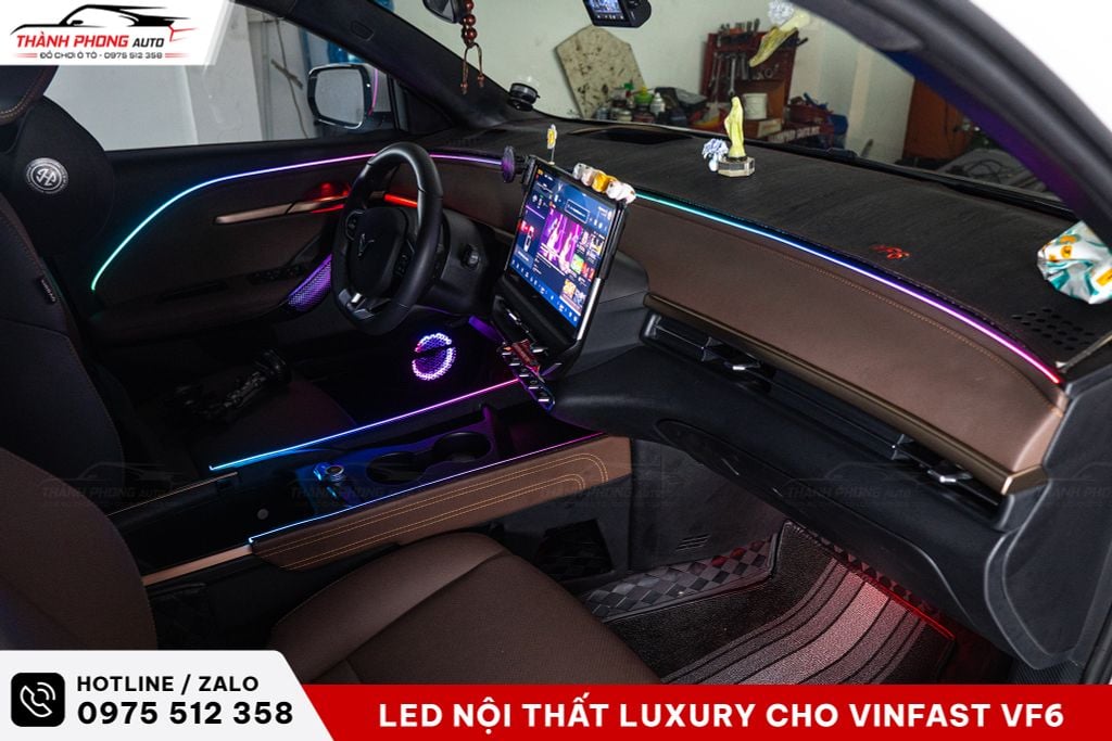 đèn led viền nội thất cho vf6