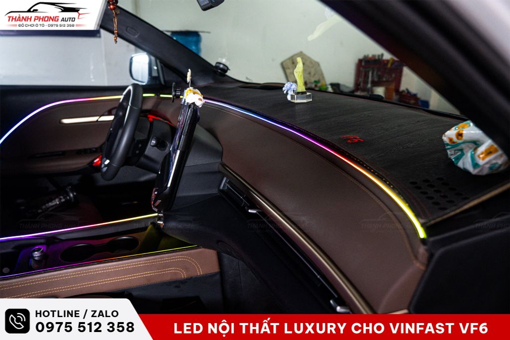 đèn led viền nội thất cho vf6