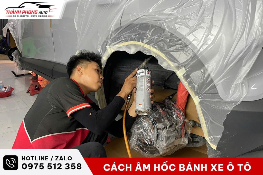 cách âm chống ồn hốc bánh xe ô tô