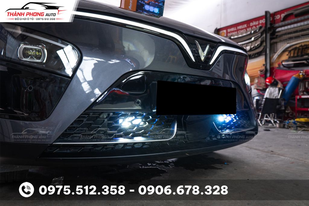 lắp đèn trợ sáng cho xe vf7