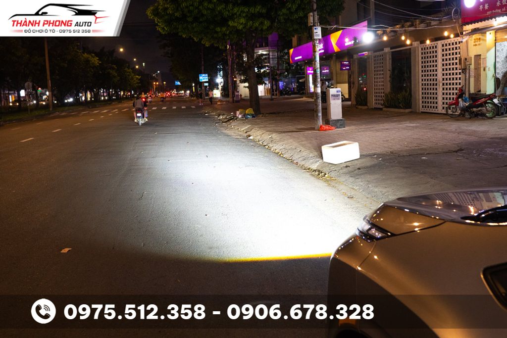 lắp đèn trợ sáng cho xe vf7