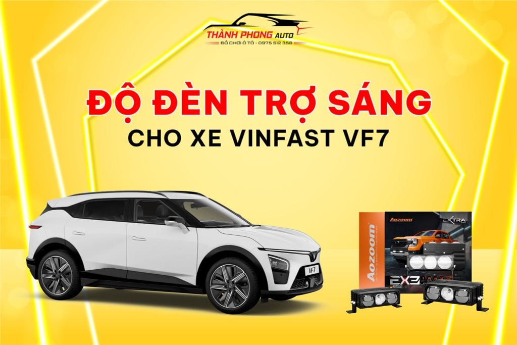 lắp đèn trợ sáng cho xe vf7