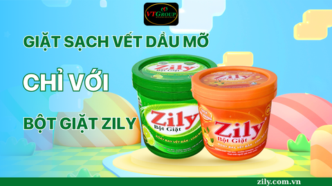 Cách Giặt Sạch Vết Dầu Mỡ Trên Quần Áo Chỉ Với Bột Giặt Zily