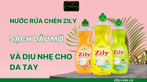 Nước Rửa Chén Zily Sạch Dầu Mỡ Và Dịu Nhẹ Cho Da Tay
