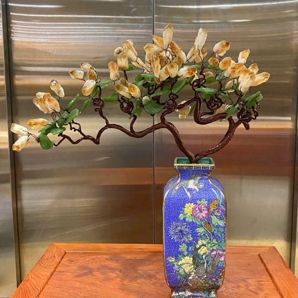 Cây Tài Lộc Mầm Tinh Thể Thạch Anh Vàng