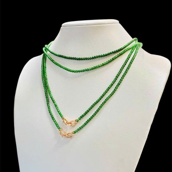 Vòng Cổ Phỉ Thúy Lục Đế Vương 2.8mm