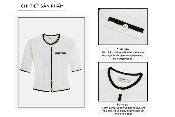 Áo len cổ tròn nữ