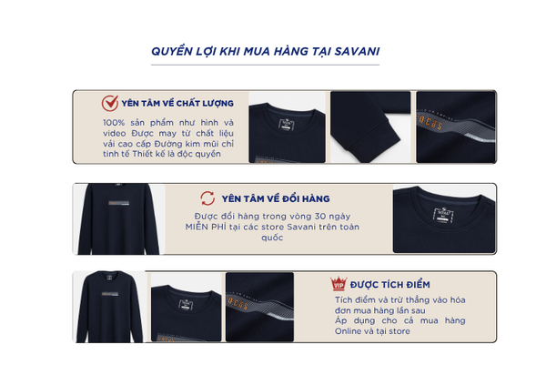 Áo nỉ cổ tròn nam in ngực