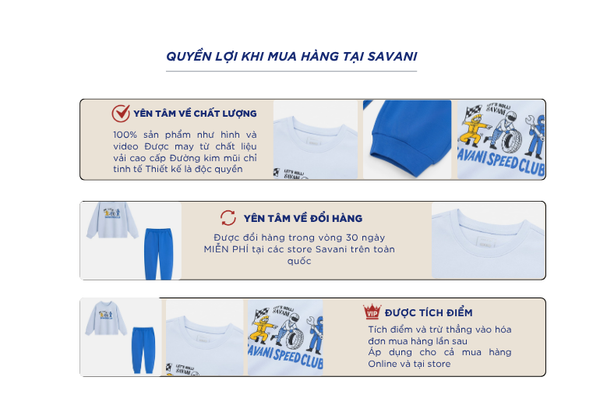 Bộ nỉ cổ tròn bé trai hình in trước ngực