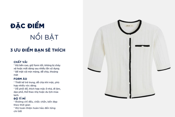 Áo len cổ tròn nữ