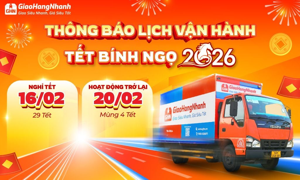 LỊCH HOẠT ĐỘNG TẾT BÍNH NGỌ 2026 CỦA GIAOHANGNHANH