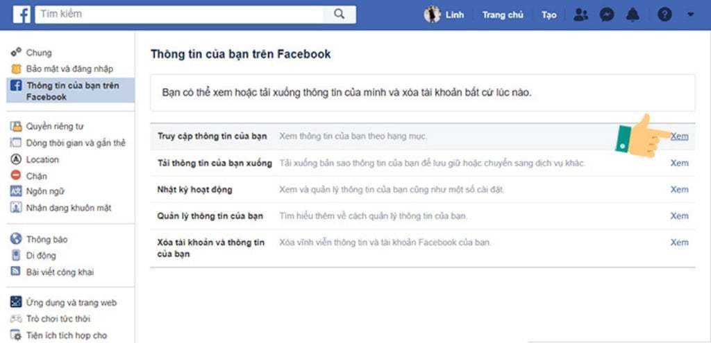 Lựa chọn ẩn vĩnh viễn các chủ đề quảng cáo nhạy cảm trong mục thông tin cá nhân