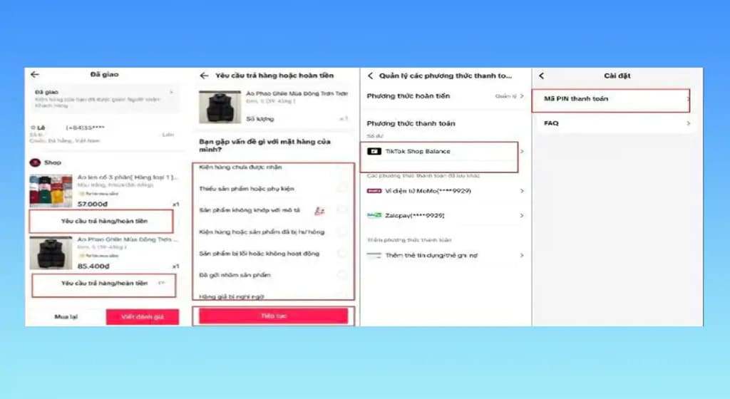 Hướng dẫn cách hoàn tiền vào TikTok Shop Balance