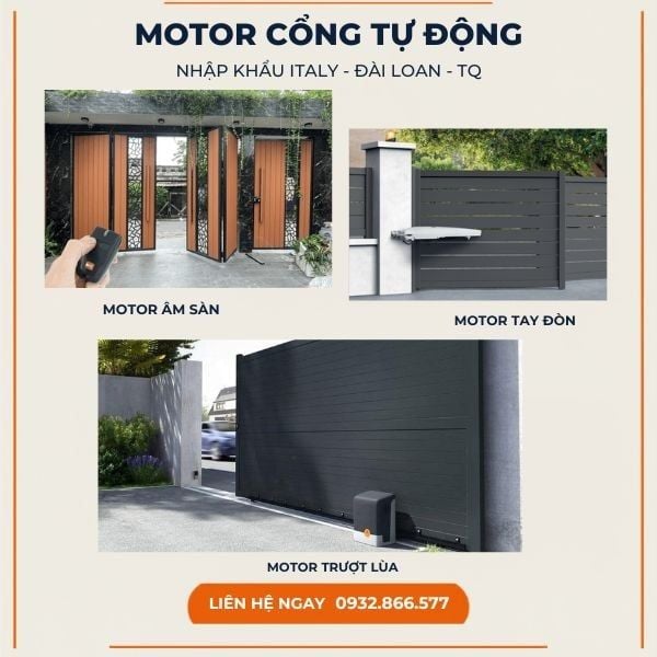 tổng chi phí lắp đặt trọn gói motor cổng tự động