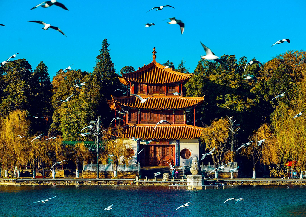 Công viên Đại Quan Lâu nổi tiếng tại thành phố Côn Minh