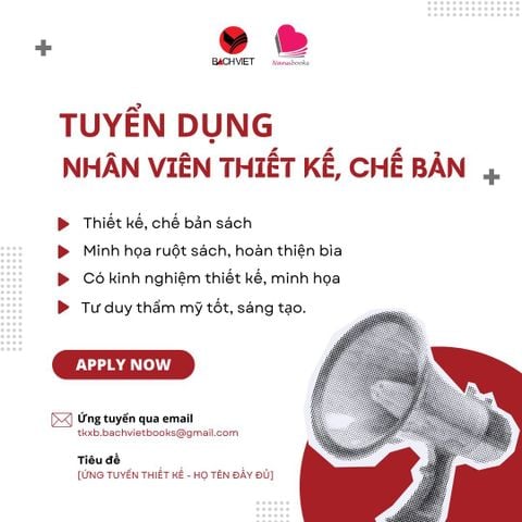 TUYỂN DỤNG NHÂN VIÊN THIẾT KẾ, CHẾ BẢN