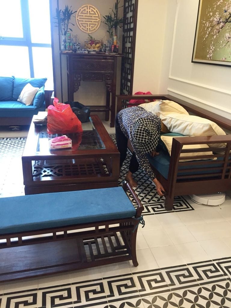 Bộ sofa grandbois giữ lại được đánh venin làm mới