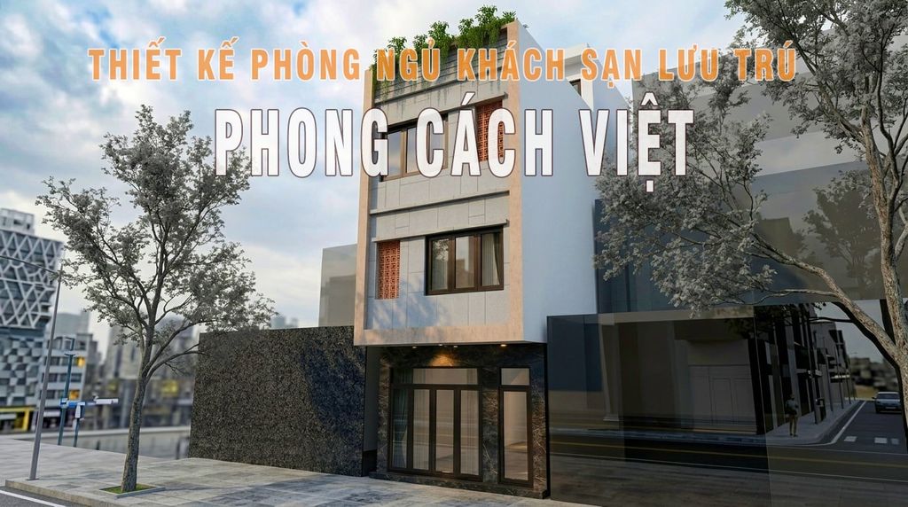 Thiết kế phòng ngủ khách sạn lưu trú tầng 1
