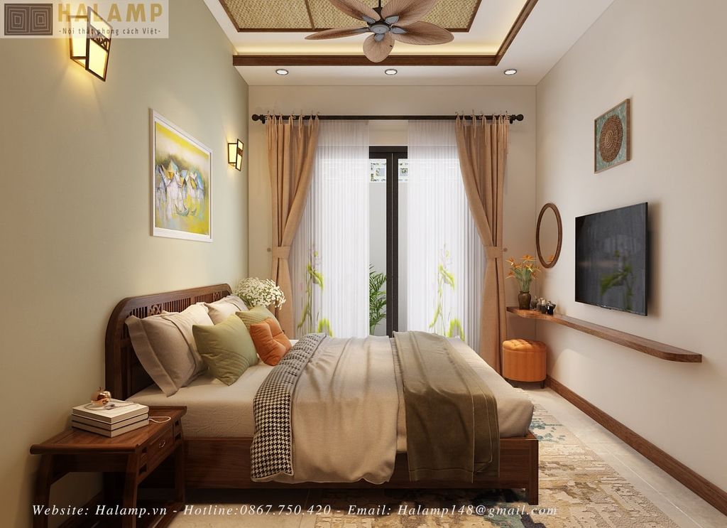 Thiết kế phòng ngủ khách sạn lưu trú tầng 1