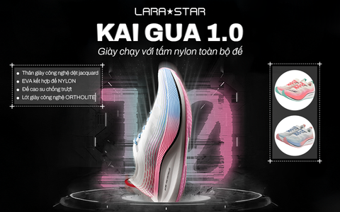 GIÀY CHẠY BỘ LARA STAR LS1049 - TẤM NYLON FULL ĐẾ