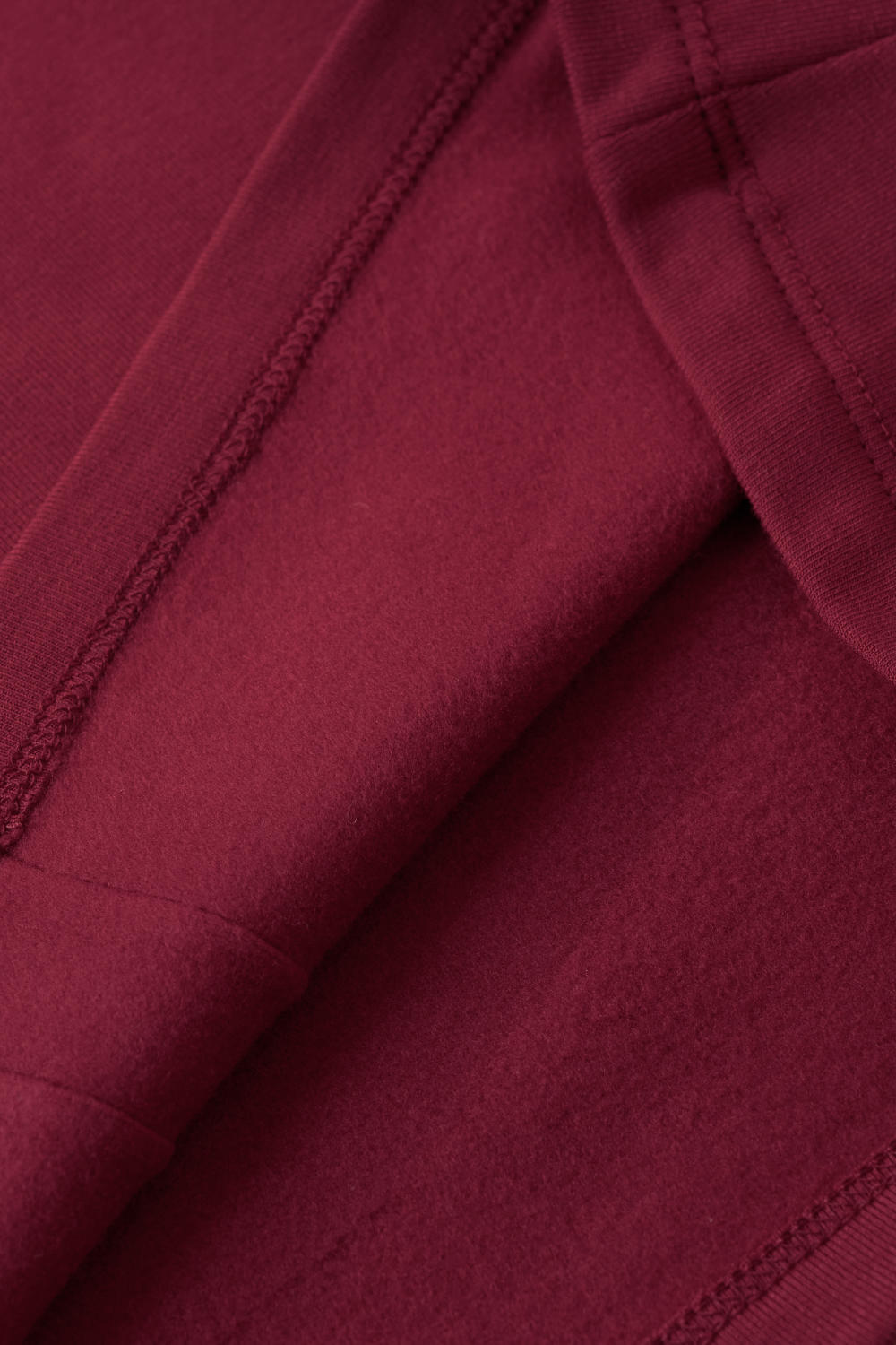 Áo giữ nhiệt nỉ lót lông cừu cổ 5cm đính tag trang trí