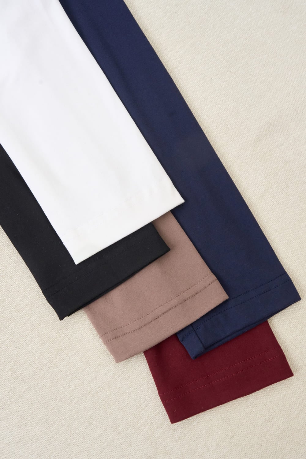 Áo giữ nhiệt nữ nỉ bông cotton dáng cổ 3cm basic