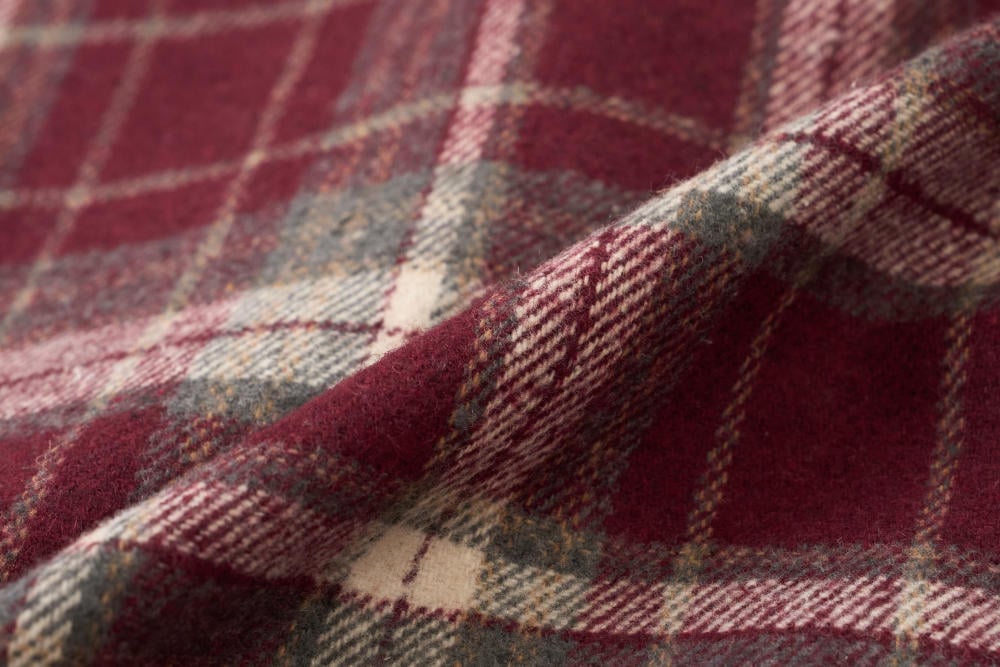 Áo khoác nữ dạ kẻ 2 lớp dáng ngắn Stella