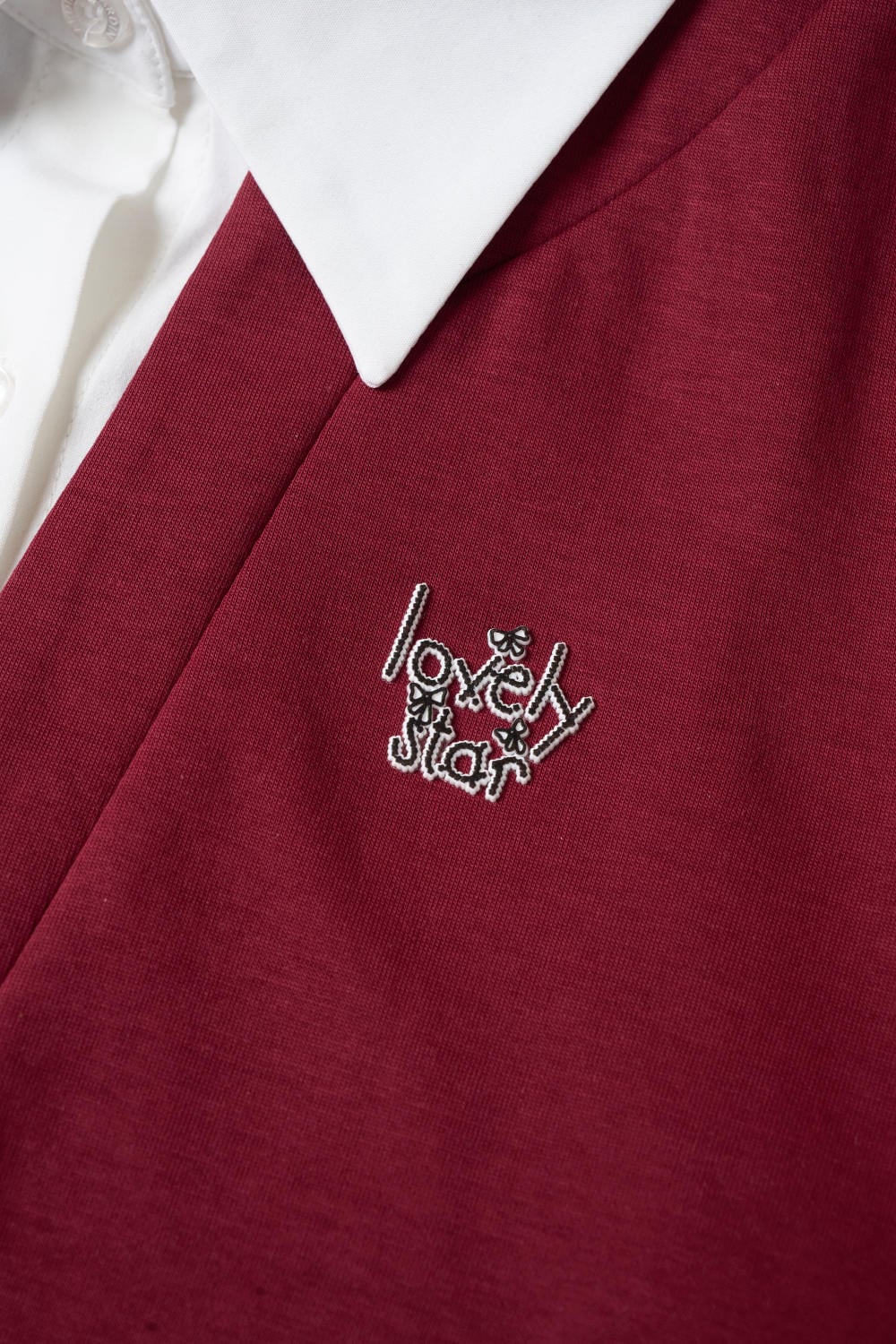 Áo Umi dài tay dáng suông phối cổ đức thanh lịch