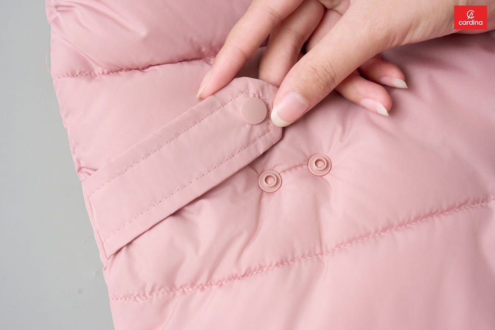 Áo phao gile Cardina dòng Thu Đông vải gió chống thấm dáng có mũ siêu nhẹ