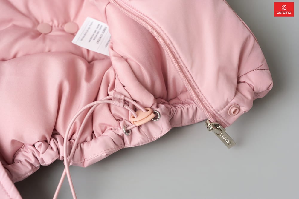 Áo phao gile Cardina dòng Thu Đông vải gió chống thấm dáng có mũ siêu nhẹ