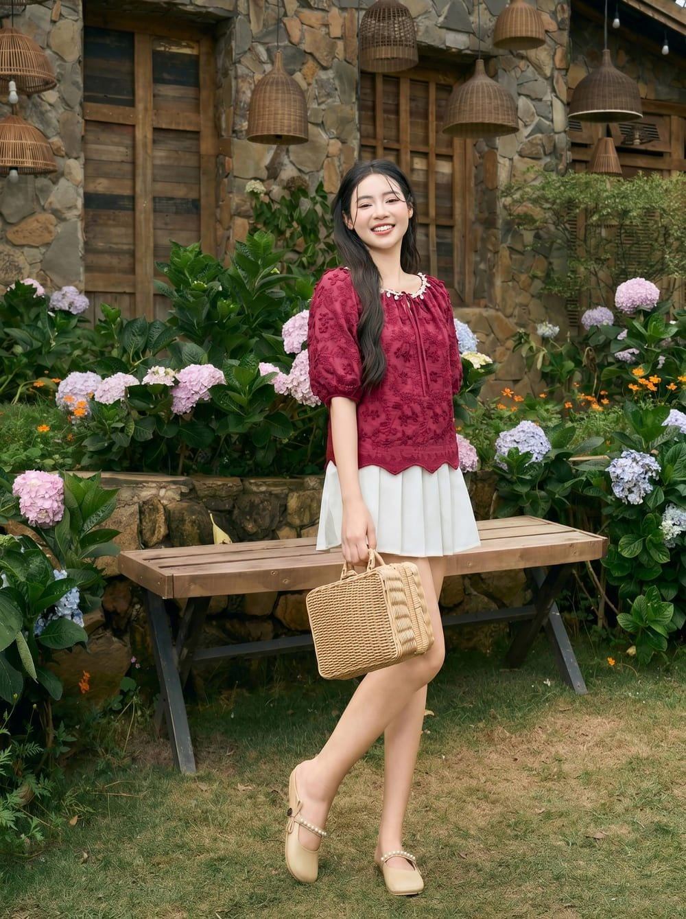 áo phối với chân váy siêu xinh cho cô nàng hiện đại