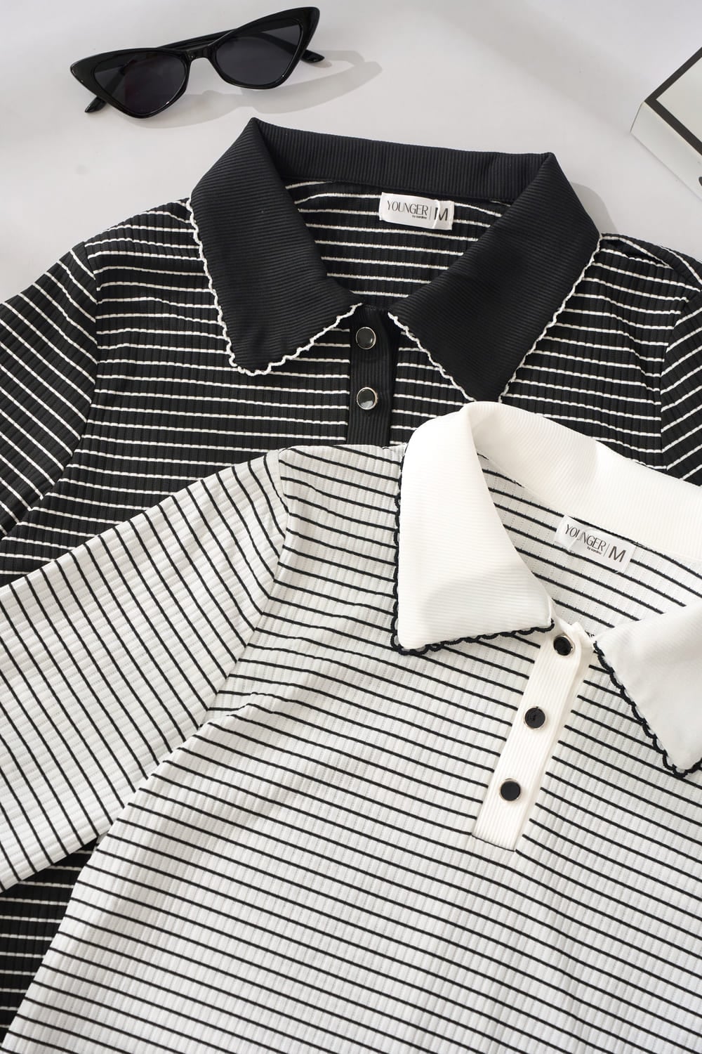 Áo tay lỡ phối cổ kẹp viền ren