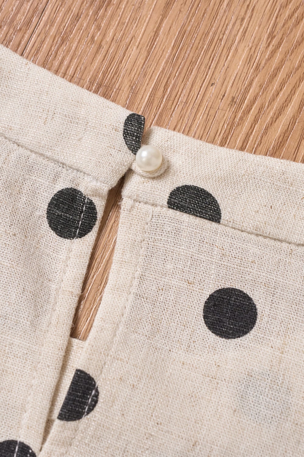 Áo sơ mi linen dài tay cổ viền tròn