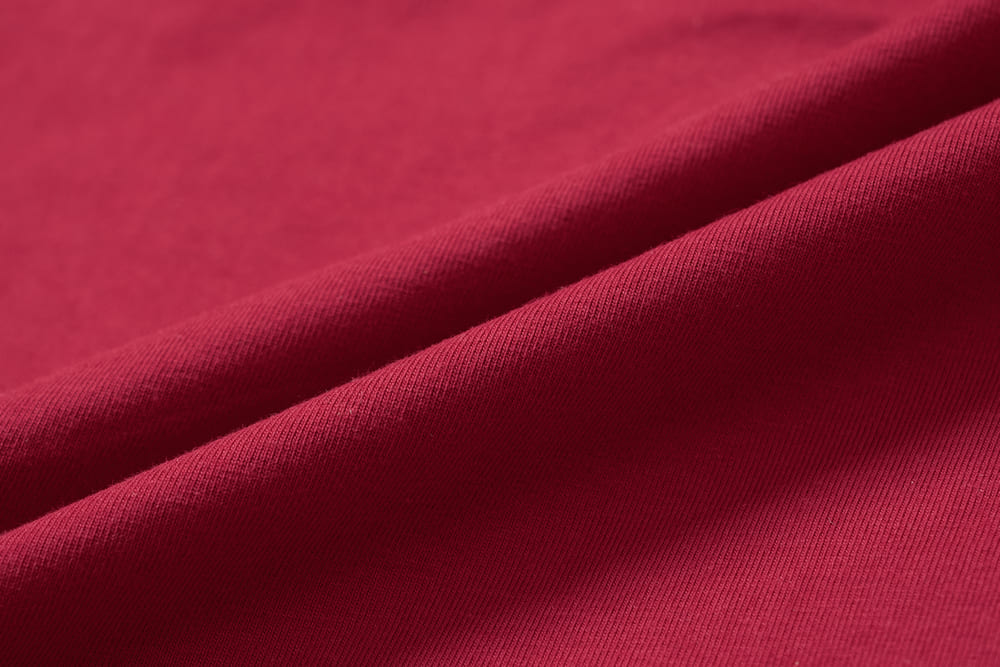 Áo thun cotton cổ tròn tay cộc phối