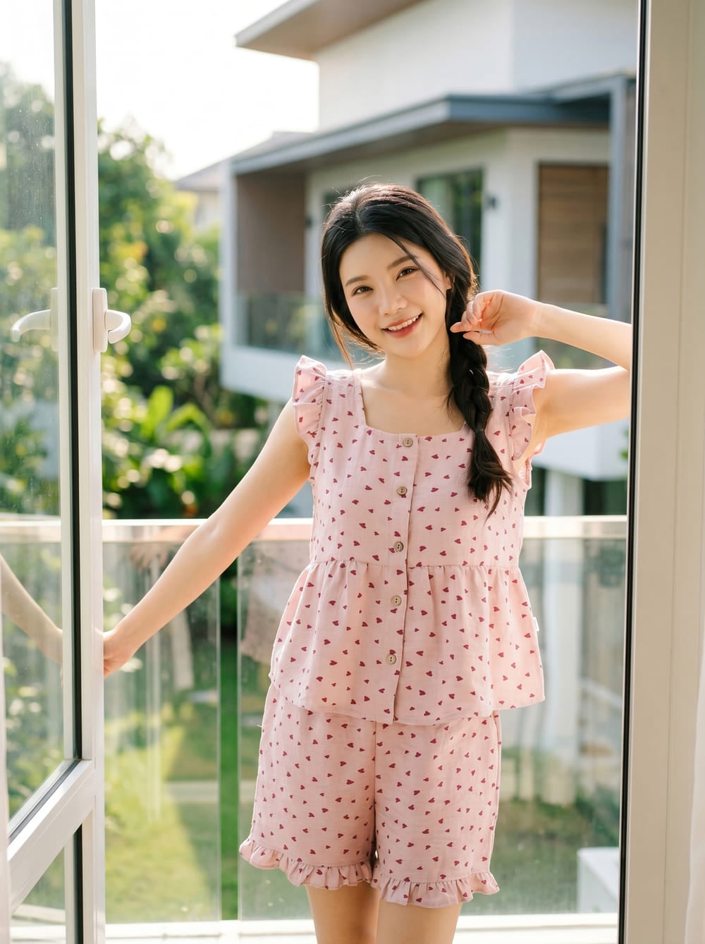 bộ đùi cổ vuông nữ