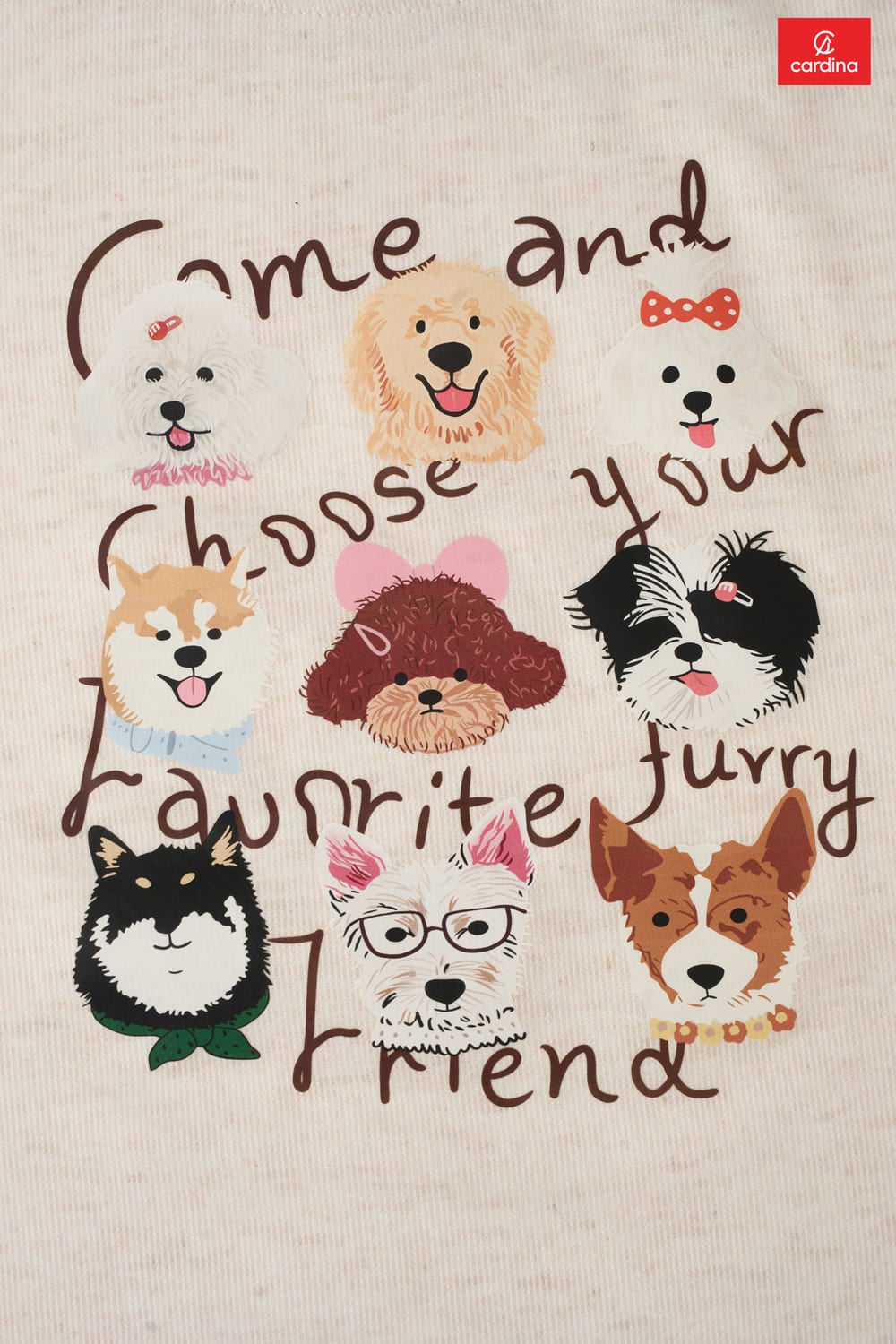 Vải Nỉ lông cừu quần thô kẻ suông dài in hình cổ tròn