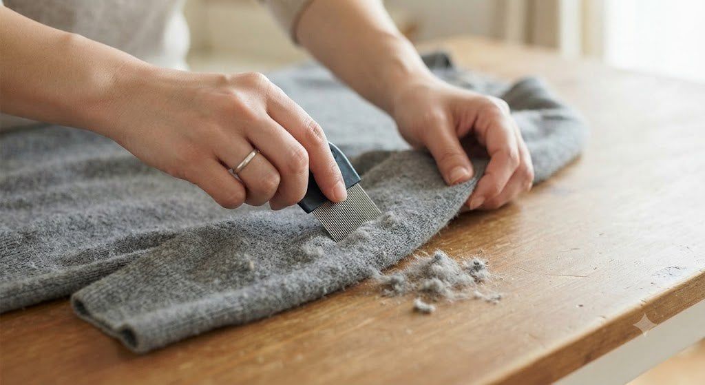 cách chữa áo bị xù lông
