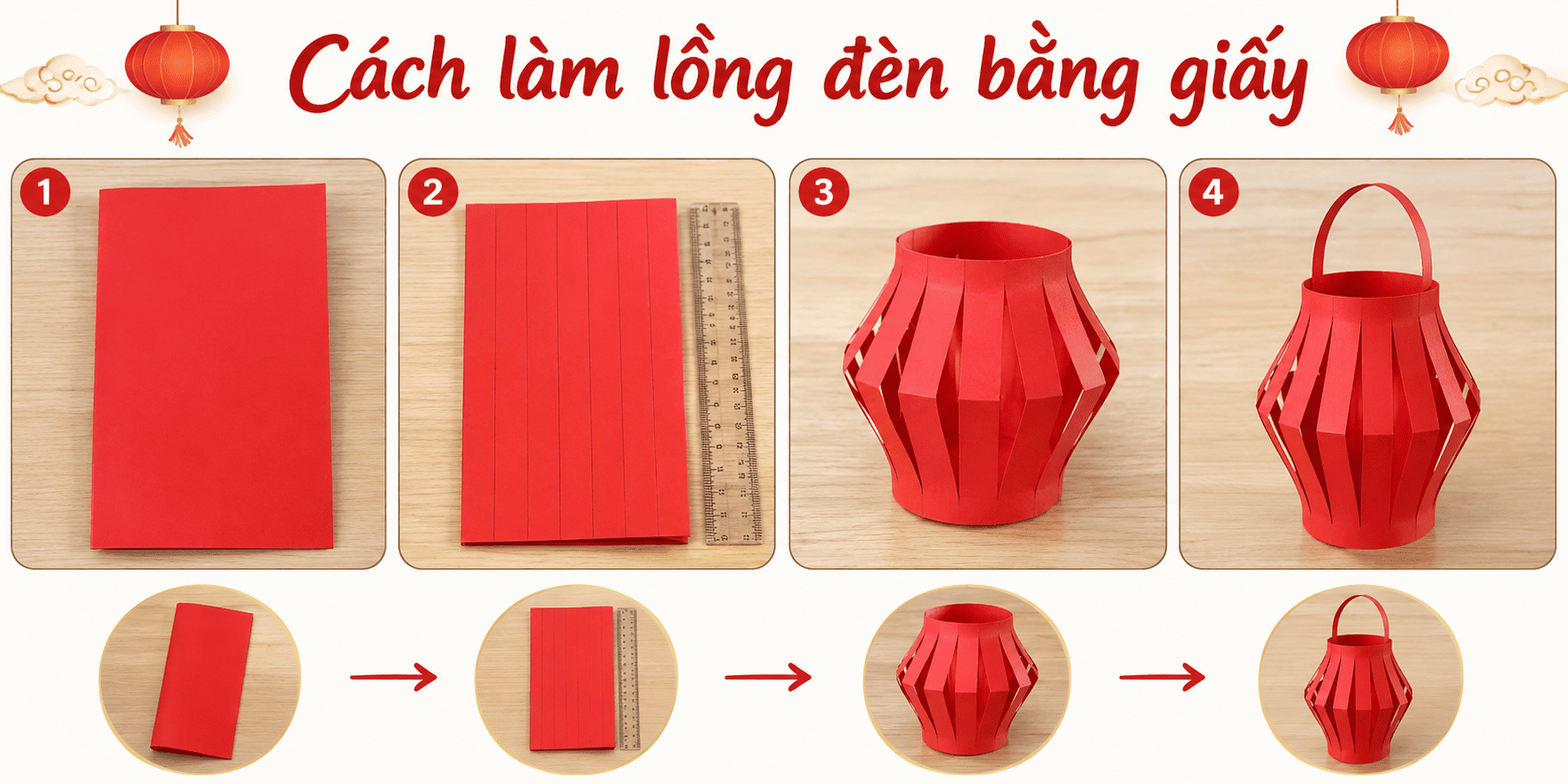 Cách làm lồng đèn Trung Thu đơn giản tại nhà