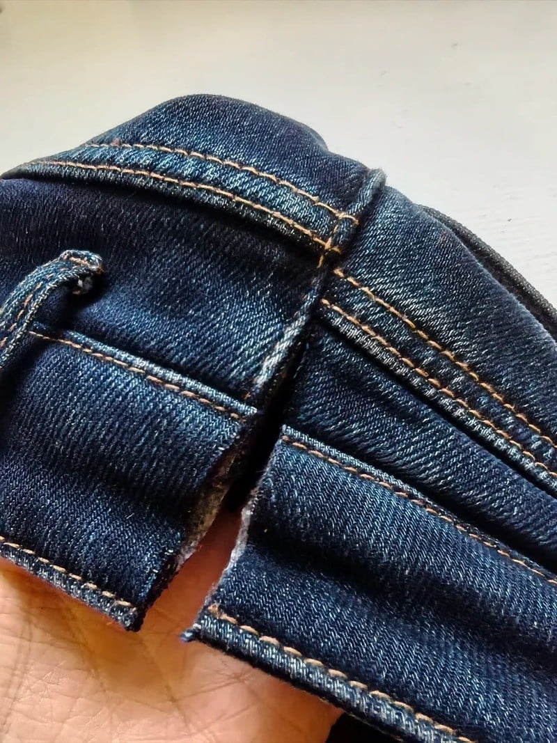 Cách sửa quần jean bị chật bụng