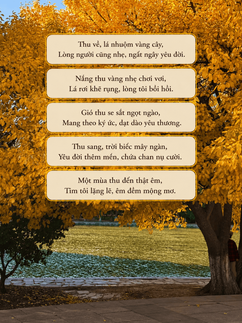 99+ Cap thả thính về mùa thu, caption hay về mùa thu